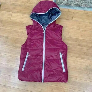 DUVETICA GOOSE DOWN JACKET | VEST PUFFER magenta plum rose small